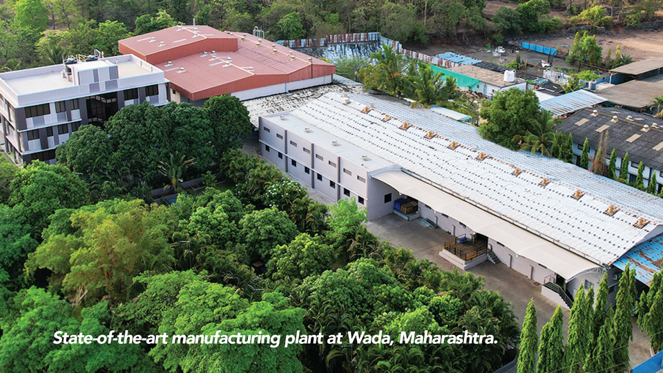 Intexso's manufacturing plant at Wada, Maharashtra